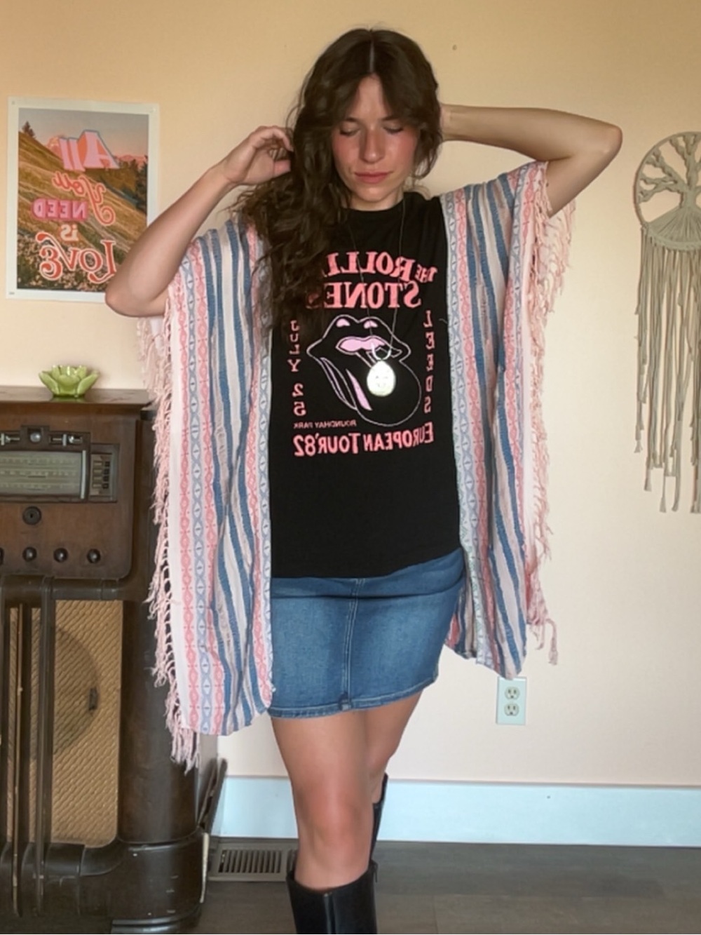 Upcycled Rolling Stones Box Top
